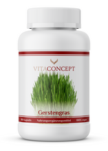 Lade das Bild in den Galerie-Viewer, Gerstengras Kapseln mit hoher Bioverfügbarkeit und schonend hergestellt.