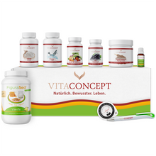 Lade das Bild in den Galerie-Viewer, Stoffwechselkur Rundum-Sorglos-Paket Nährstoffe mit Box und Extraprodukten